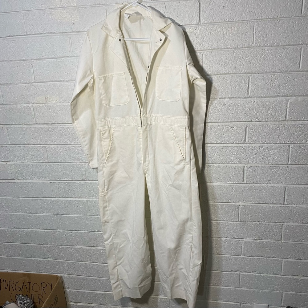 Vintage Lab Coat Jumpsuit One Piece Cover Alls Over Work Safety Supply Men’s 38